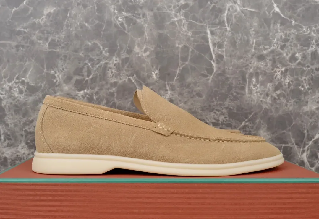 Loro Piana Summer Walk Loafers Light Wood Smoke FAE8124_H755 Loro Piana Summer Walk Loafers Light Wood Smoke FAE8124_H755