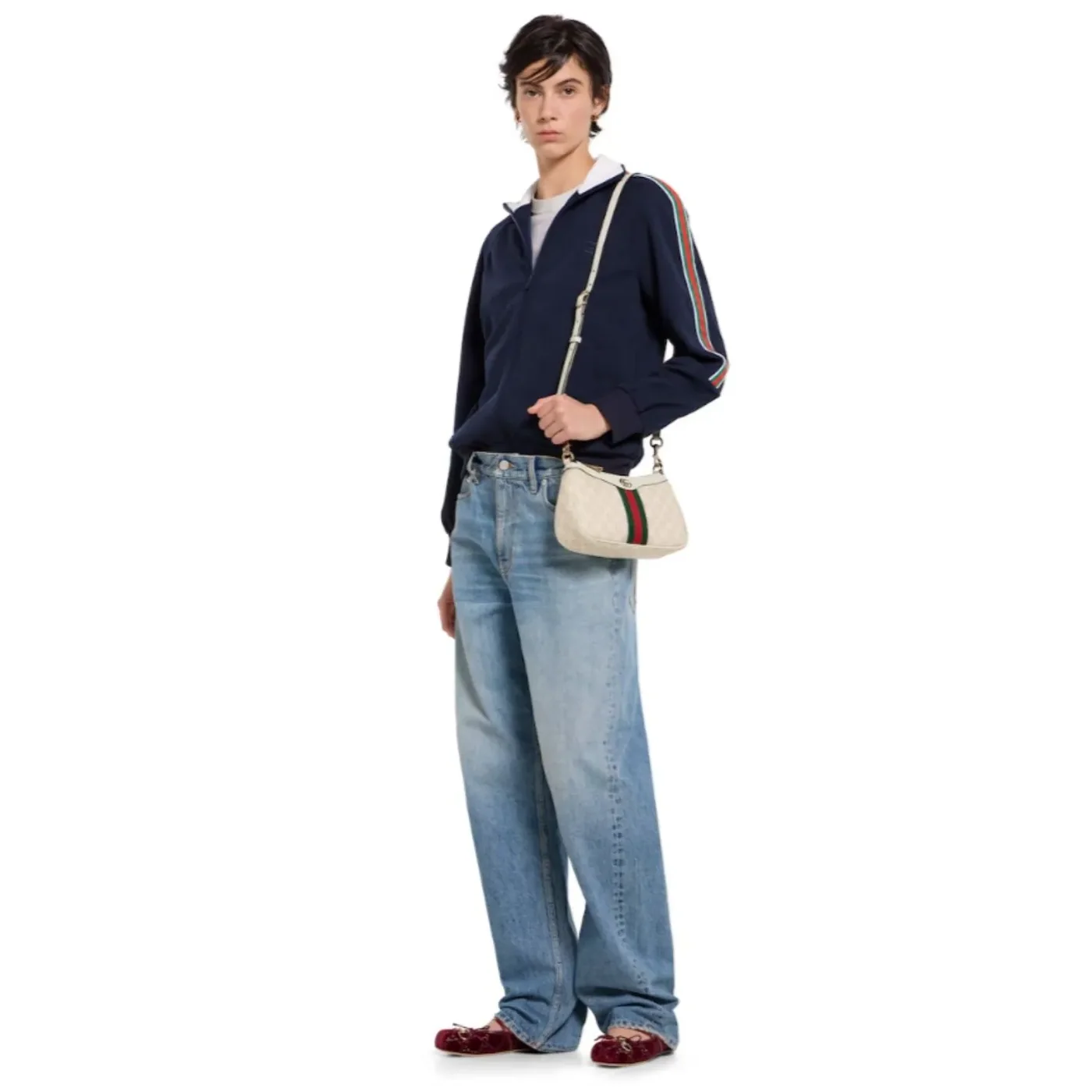 Gucci Ophidia Small Shoulder Bag in White Gold Hardware Gucci Ophidia Small Shoulder Bag in White Gold Hardware
