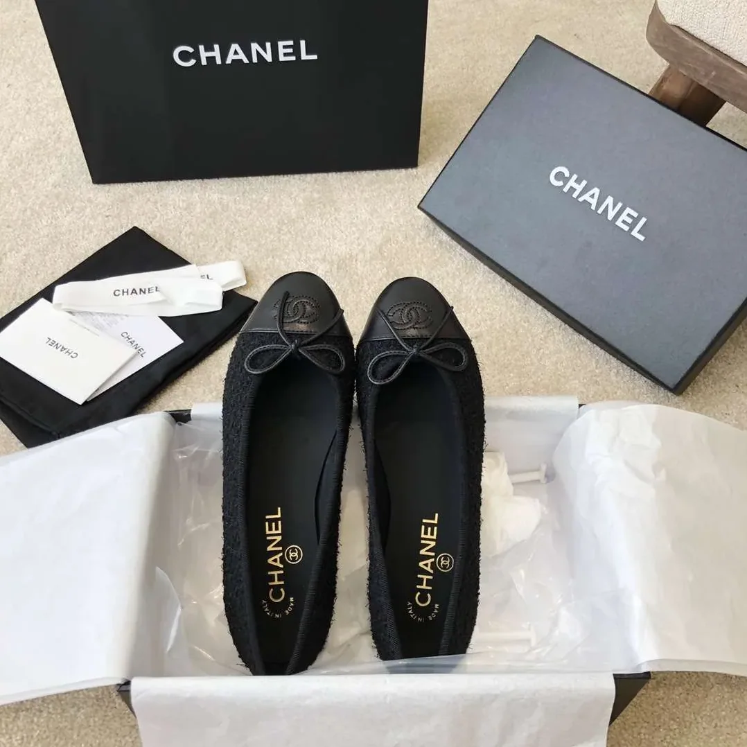 Chanel Ballet Flats Black Chanel Ballet Flats Black