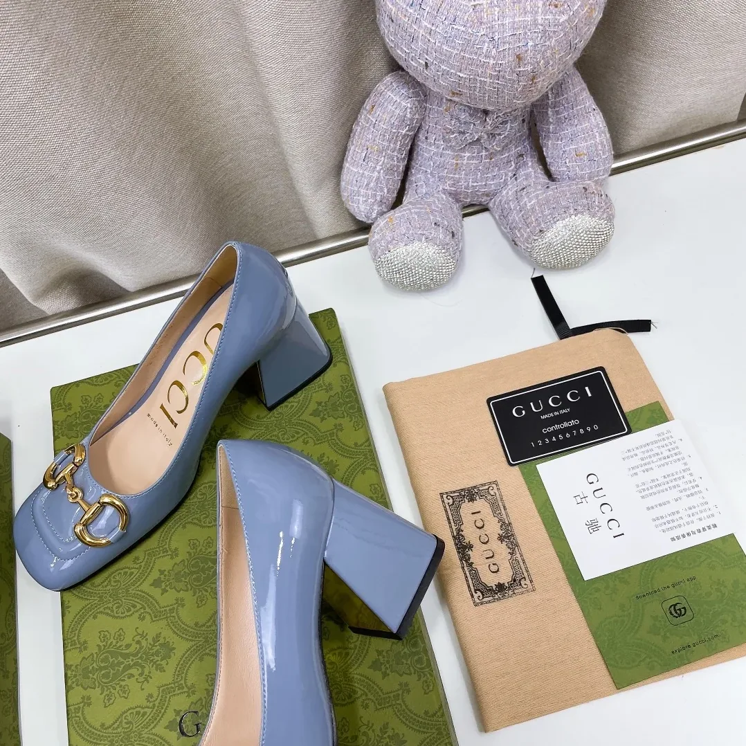 Gucci Mid-Heel Ballet Flat With Horsebit Jade Green for Women