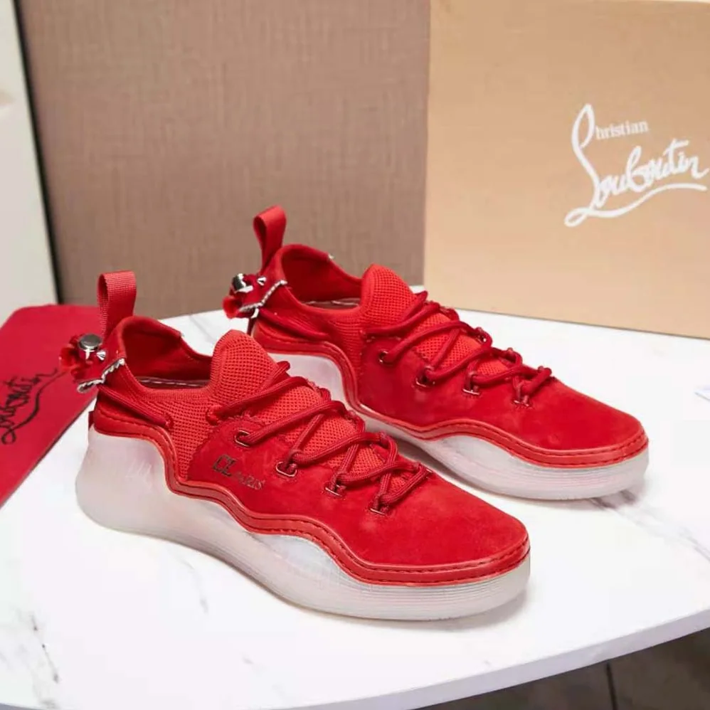 Christian Louboutin Arpoador Donna in Suede Leather for Women in Red