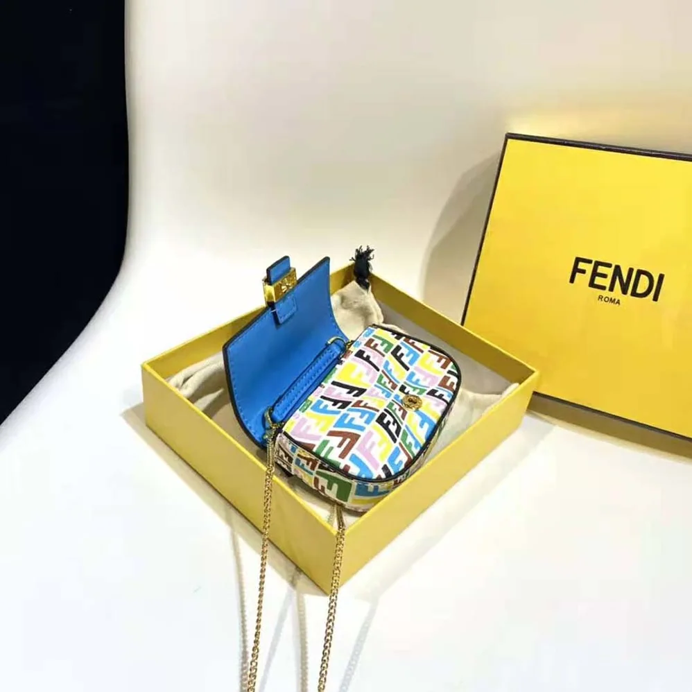 Fendi Nano Baguette Charm Multicolor Leather Charm for Women Fendi Nano Baguette Charm Multicolor Leather Charm for Women
