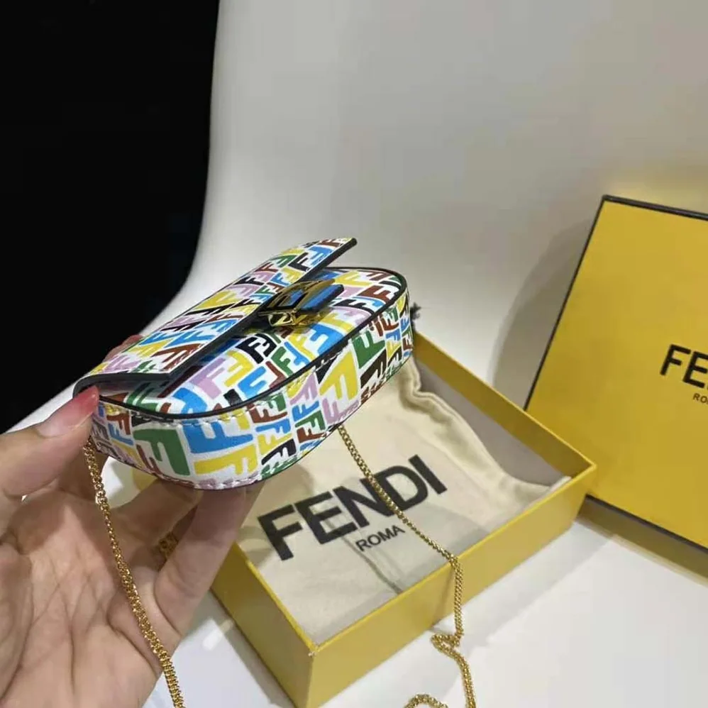 Fendi Nano Baguette Charm Multicolor Leather Charm for Women Fendi Nano Baguette Charm Multicolor Leather Charm for Women