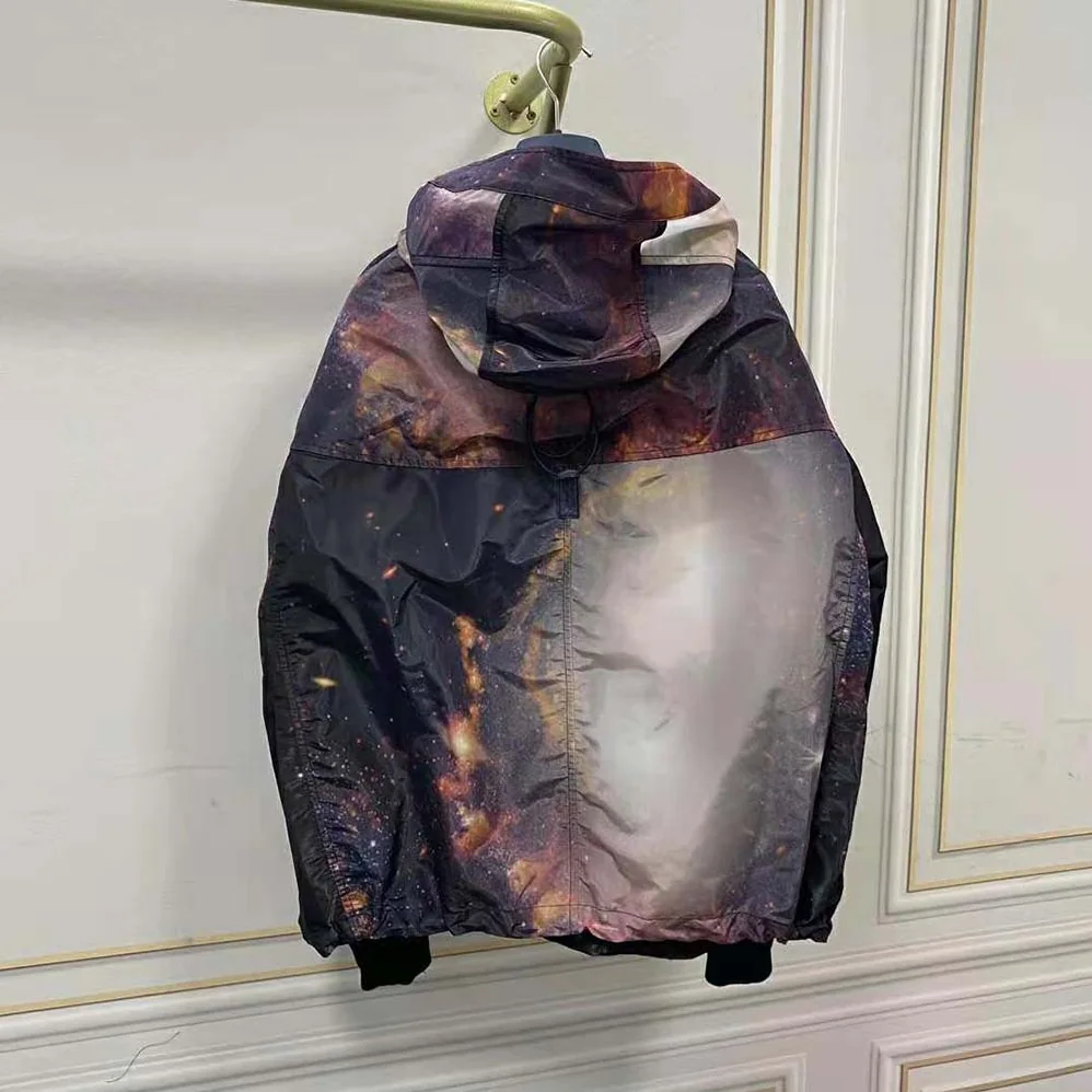 Dior Hooded Blouson Multicolor Technical Fabric for Men