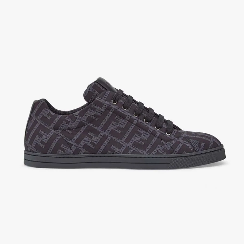 Fendi Sneakers Brown Tech Fabric Low for Men in Tops Fendi Sneakers Brown Tech Fabric Low for Men in Tops