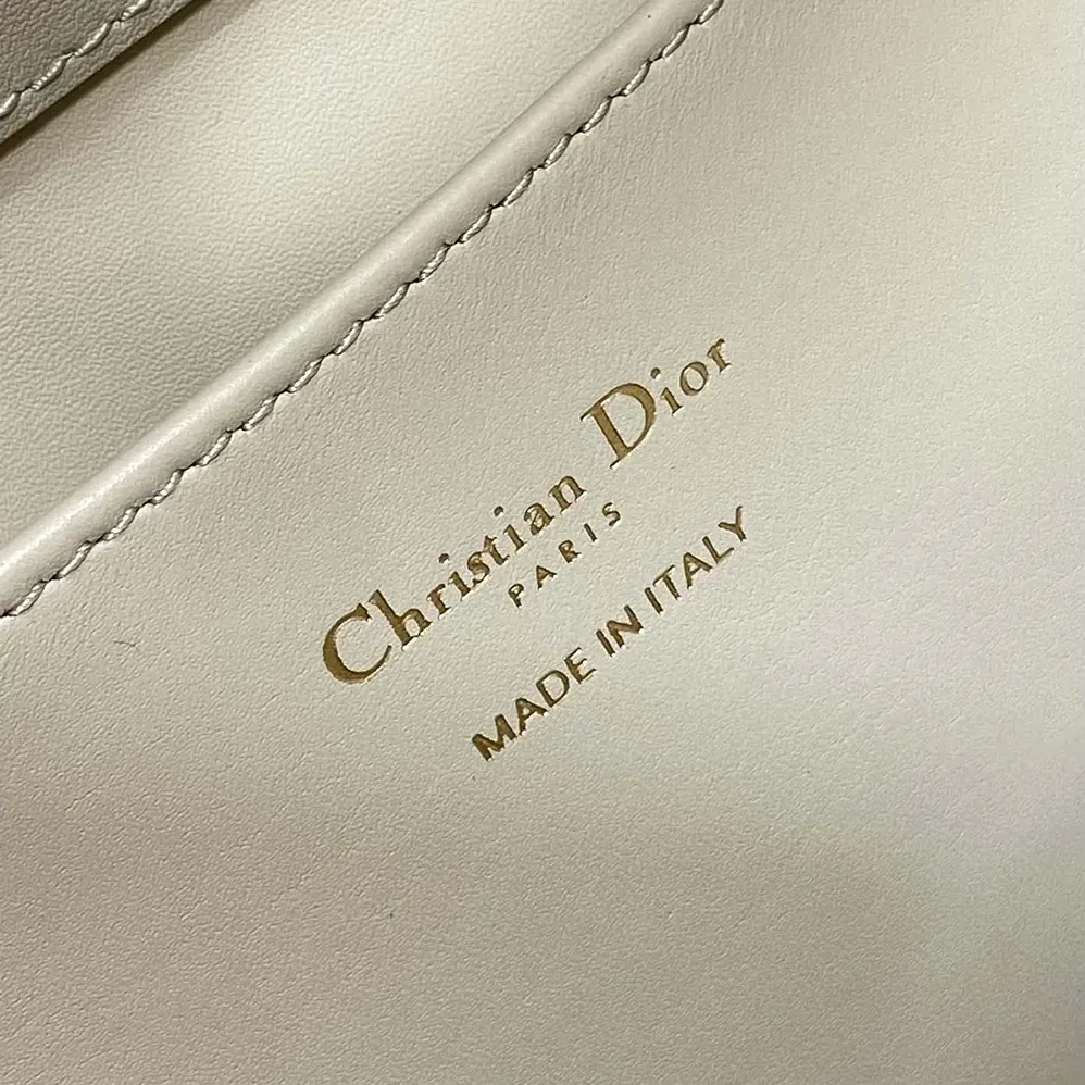 Dior Medium Dior Toujours Vertical Tote Bag Powder Beige Macrocannage Calfskin for Women
