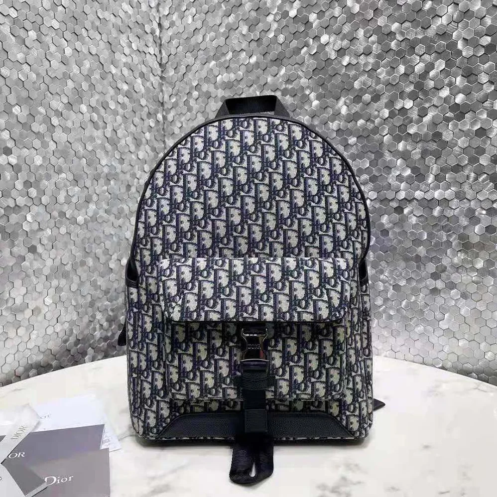 Dior Explorer Backpack Beige and Black Dior Oblique Jacquard for Men Dior Explorer Backpack Beige and Black Dior Oblique Jacquard for Men
