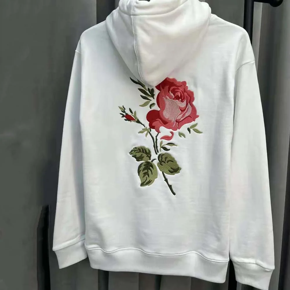 Dior Oversized Dior Jardin Hooded Sweatshirt White Cotton Fleece for Men Dior Oversized Dior Jardin Hooded Sweatshirt White Cotton Fleece for Men
