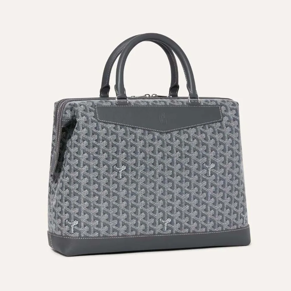 Goyard Cisalpin Document Case for Unisex in Grey