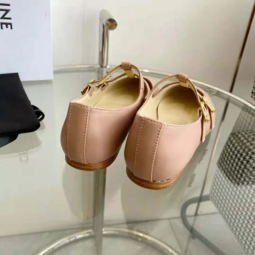 Celine Les Ballerines Celine Double Strap Mary Jane in Lambskin for Women