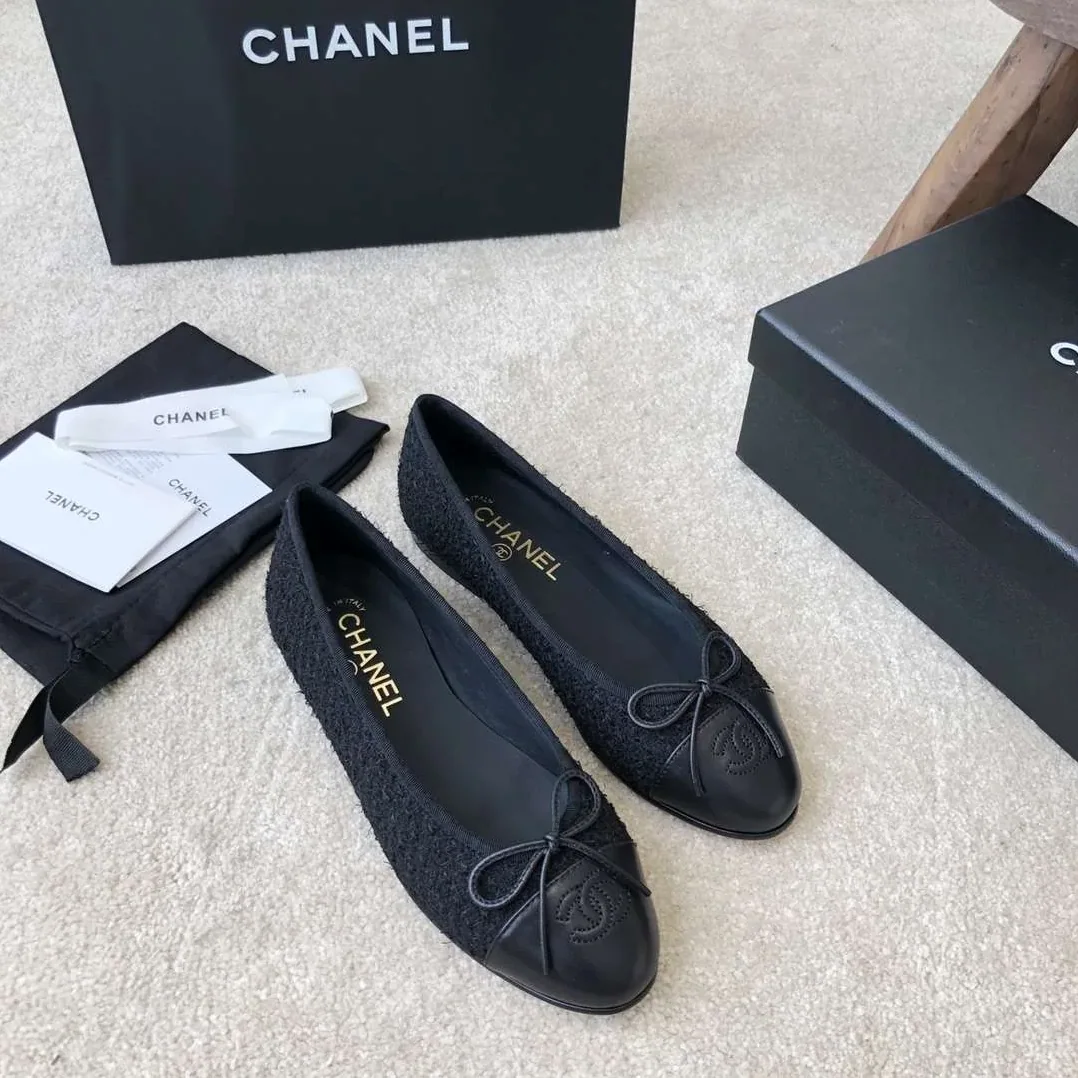 Chanel Ballet Flats Black Chanel Ballet Flats Black