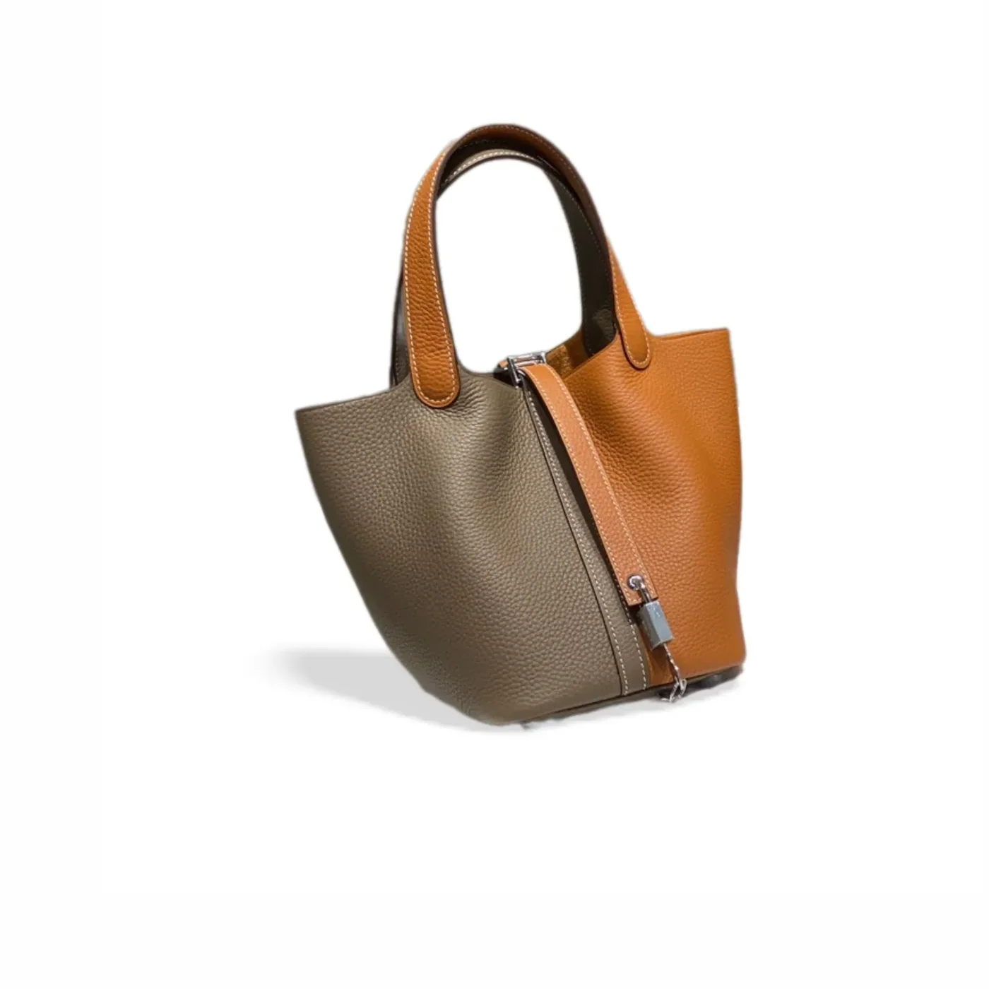 Hermes Picotin Lock 18 Bag Grey in Brown / Hermes Picotin Lock 18 Bag Grey in Brown /