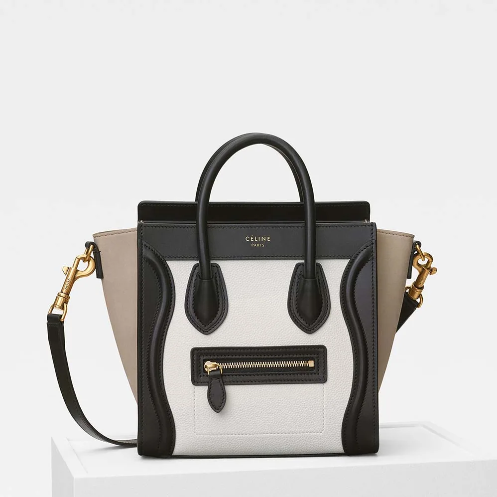 Celine Nano Luggage Bag in Multicolour Baby Grained Calfskin for Women Celine Nano Luggage Bag in Multicolour Baby Grained Calfskin for Women