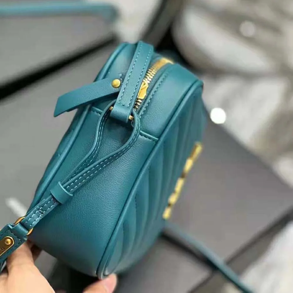 Saint Laurent YSL Lou Camera Bag in Supple Quilted Leather for Women in Dark Green Saint Laurent YSL Lou Camera Bag in Supple Quilted Leather for Women in Dark Green