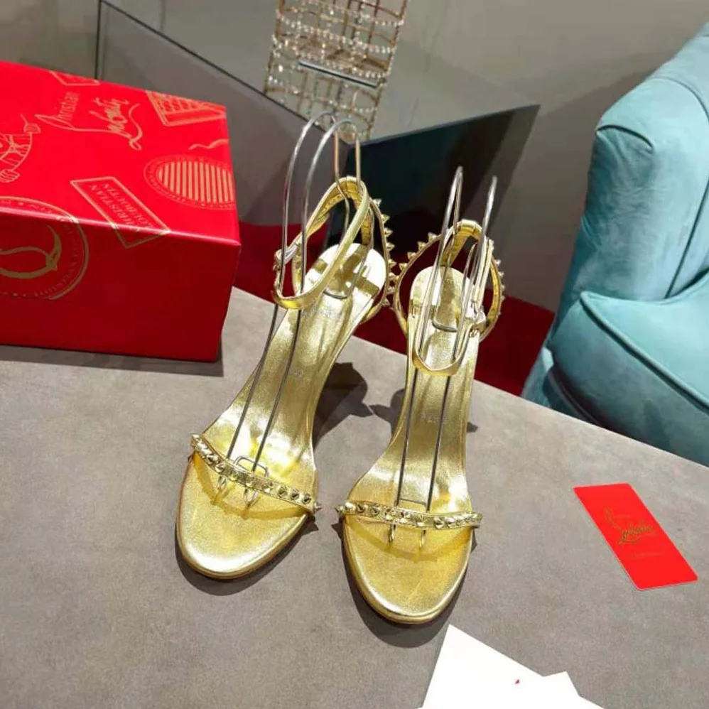 Christian Louboutin So Me 100 mm Heel Height for Women in Gold