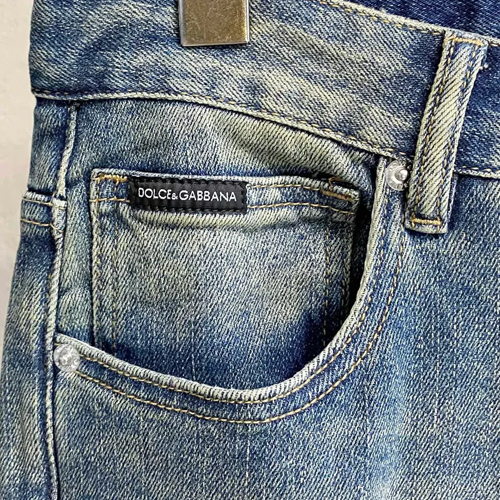Dolce Gabbana D&G Regular Cotton Jeans-GYJCCDG8NR9S9001 for Men