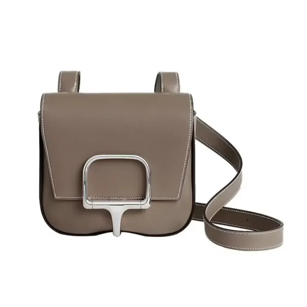 Hermes Della Cavalleria Mini Bag Epsom Leather for Women in Grey/Silver Hermes Della Cavalleria Mini Bag Epsom Leather for Women in Grey/Silver