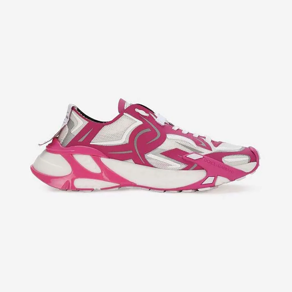 Dolce Gabbana D&G Technical Fabric Fast Sneakers for Women in Pink Dolce Gabbana D&G Technical Fabric Fast Sneakers for Women in Pink