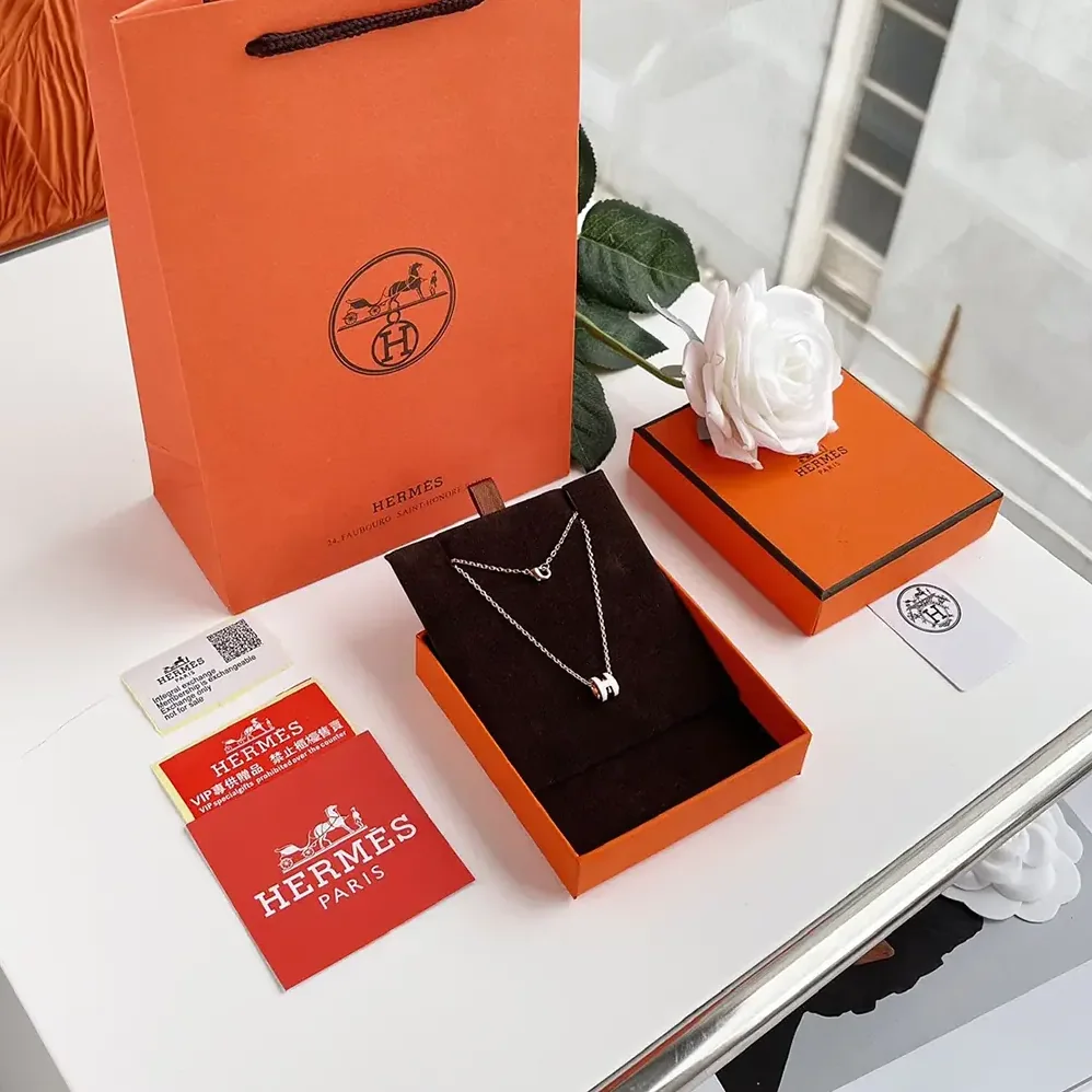 Hermes Mini Pop H Pendant-White H147992F 49 for Women