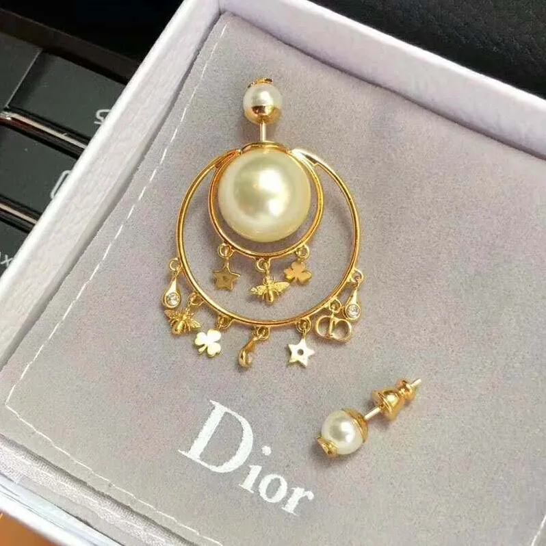Dior Dior Tribales Asymmetric Earrings for Women in Gold