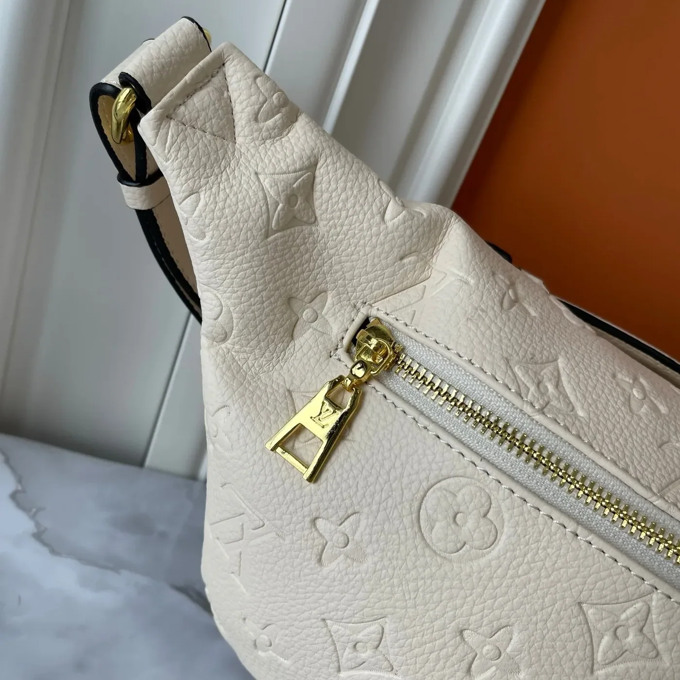 Louis Vuitton Bumbag / Cream Monogram Empreinte Gold Hardware