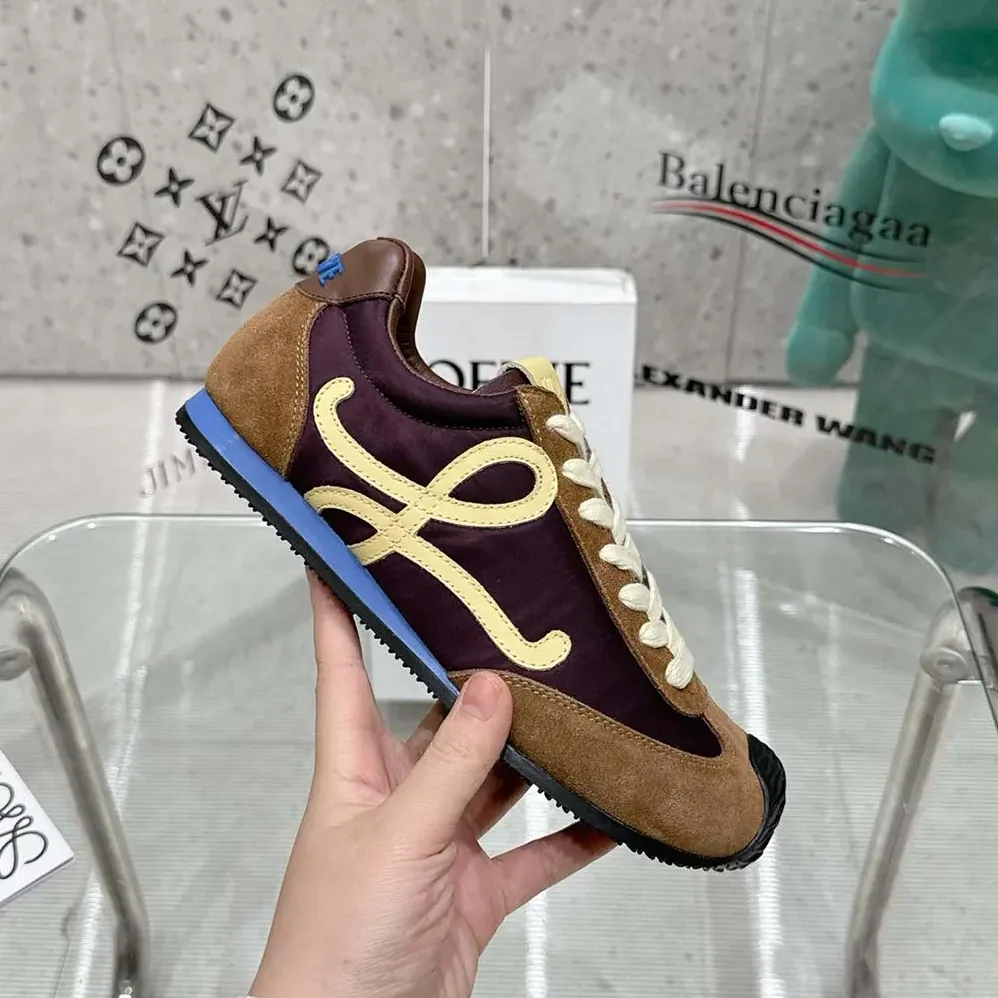 Loewe Ballet Runner 2.0 in Nylon and Calfskin for Unisex in Brown