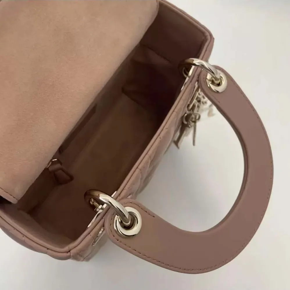 Dior Mini Lady Dior Bag Blush Cannage Lambskin for Women Dior Mini Lady Dior Bag Blush Cannage Lambskin for Women