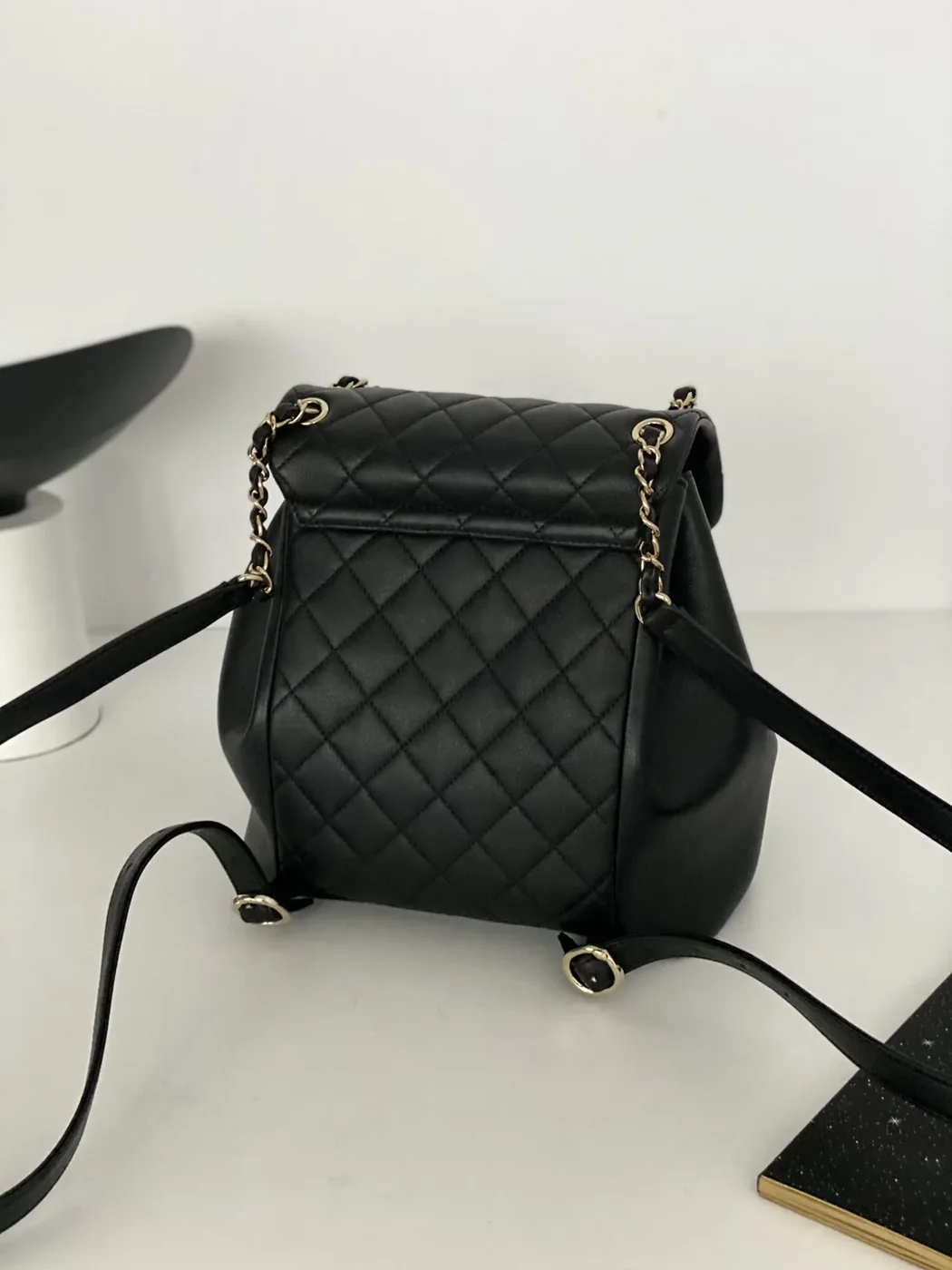 Chanel Duma Backpack in Black Gold Hardware Chanel Duma Backpack in Black Gold Hardware