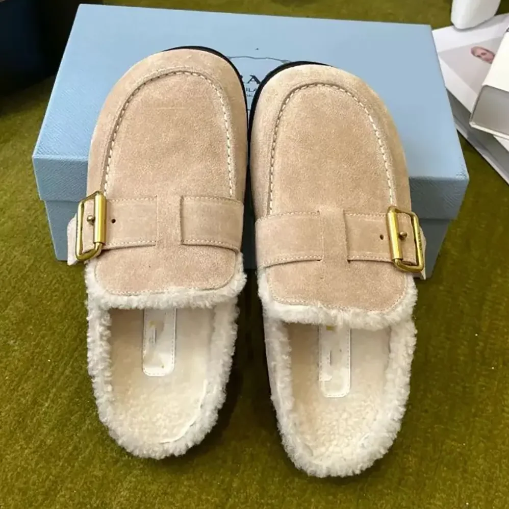 Prada Suede Mules Desert Beige for Women Prada Suede Mules Desert Beige for Women