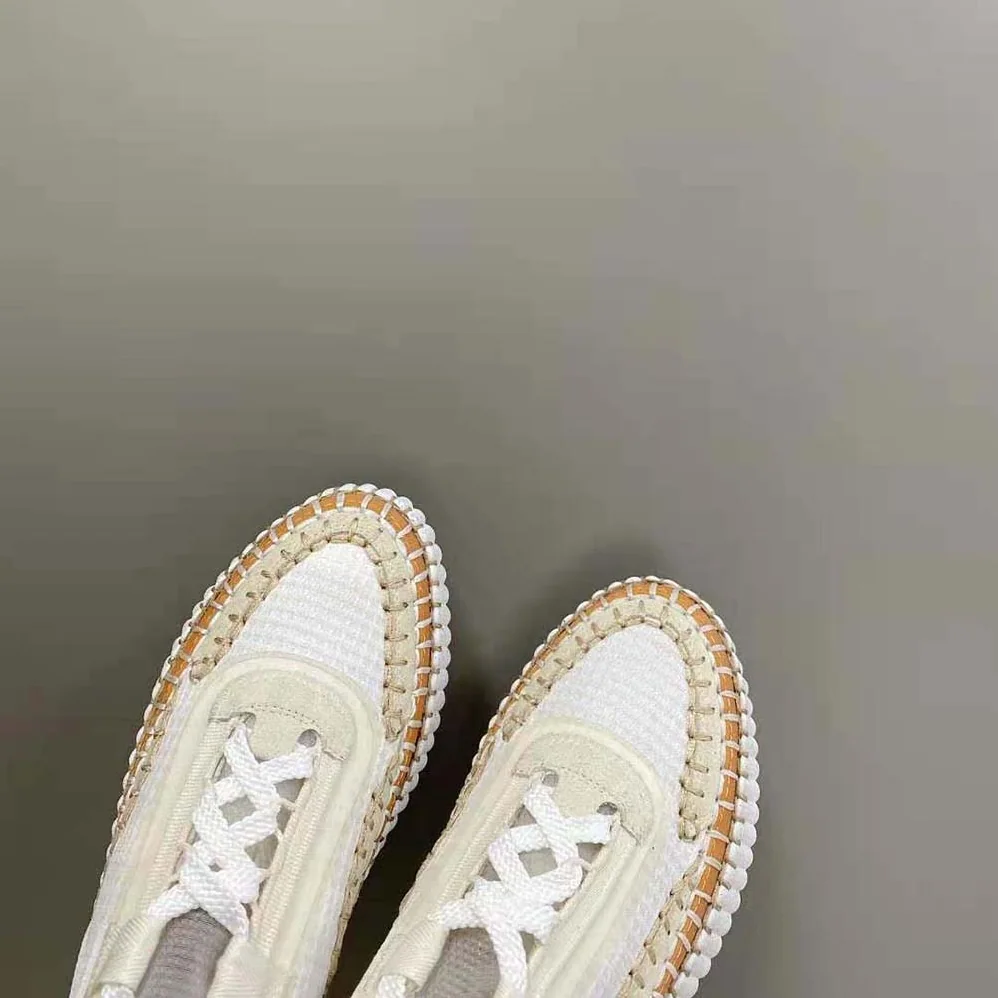 Chloe Nama Sneaker in Recycled Mesh for Women in White