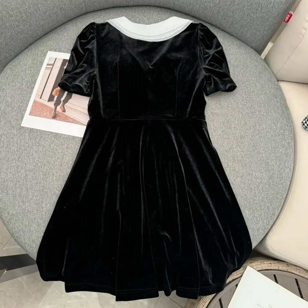 Miu Miu Velvet Minidress MF5217_10BA_F0002_S_OOO for Women Miu Miu Velvet Minidress MF5217_10BA_F0002_S_OOO for Women