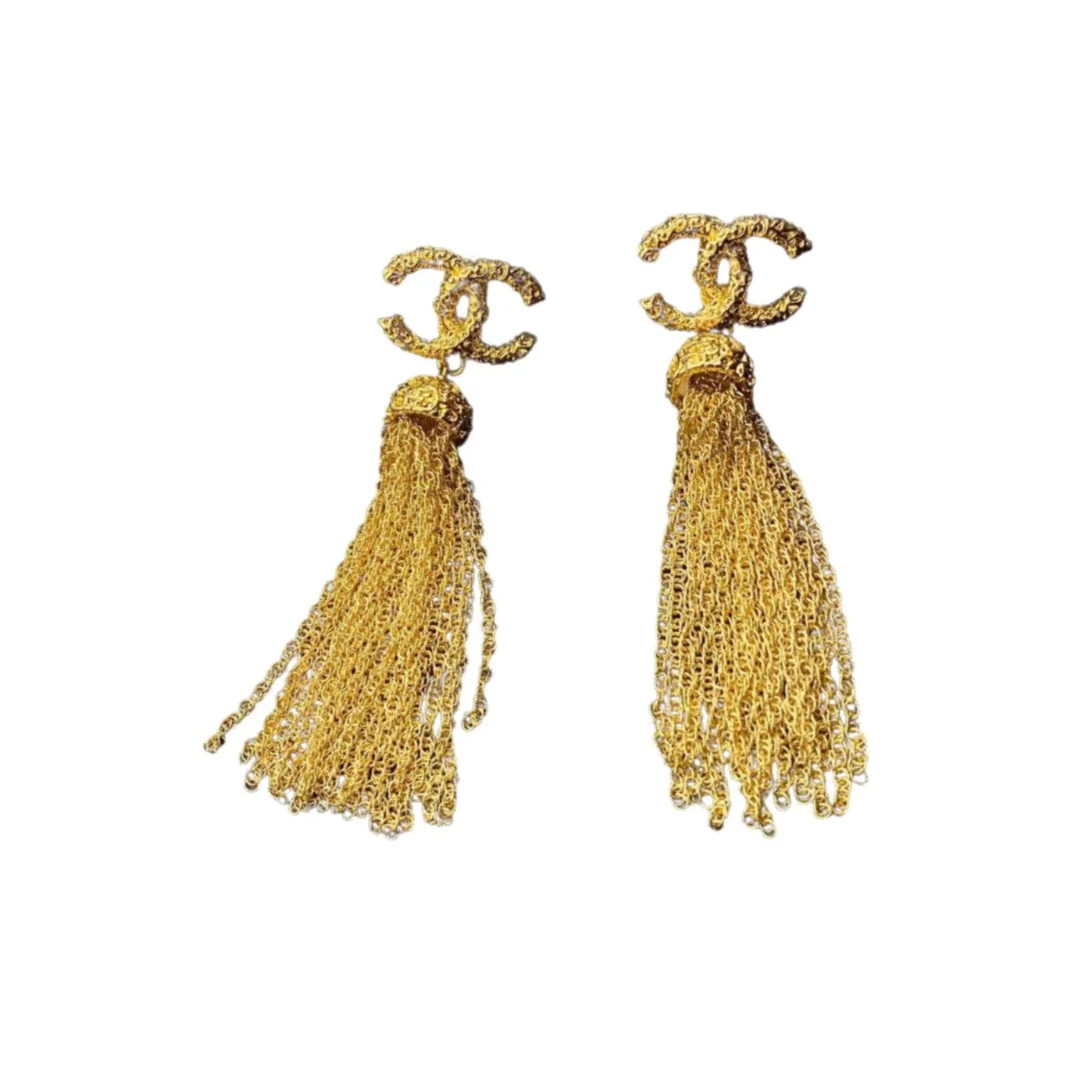 Chanel Tassel Earrings Gold