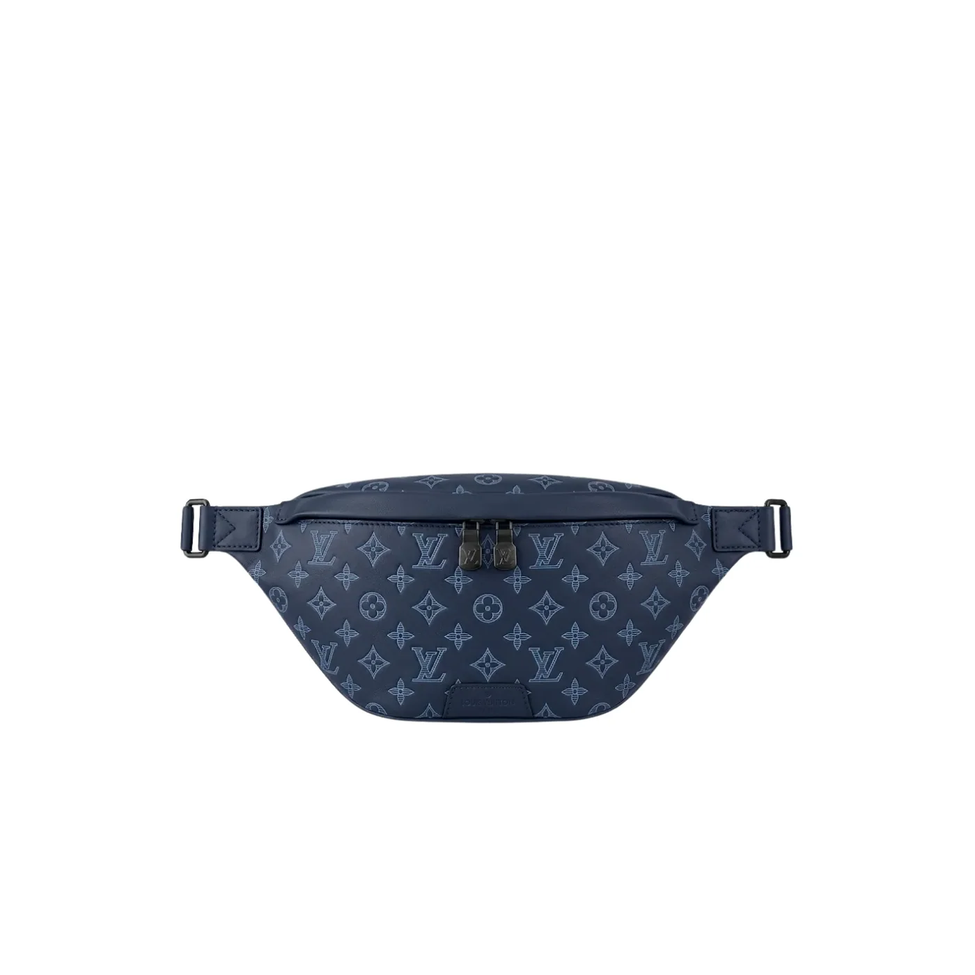 Louis Vuitton Discovery PM Bumbag in Navy Blue Black Hardware Louis Vuitton Discovery PM Bumbag in Navy Blue Black Hardware
