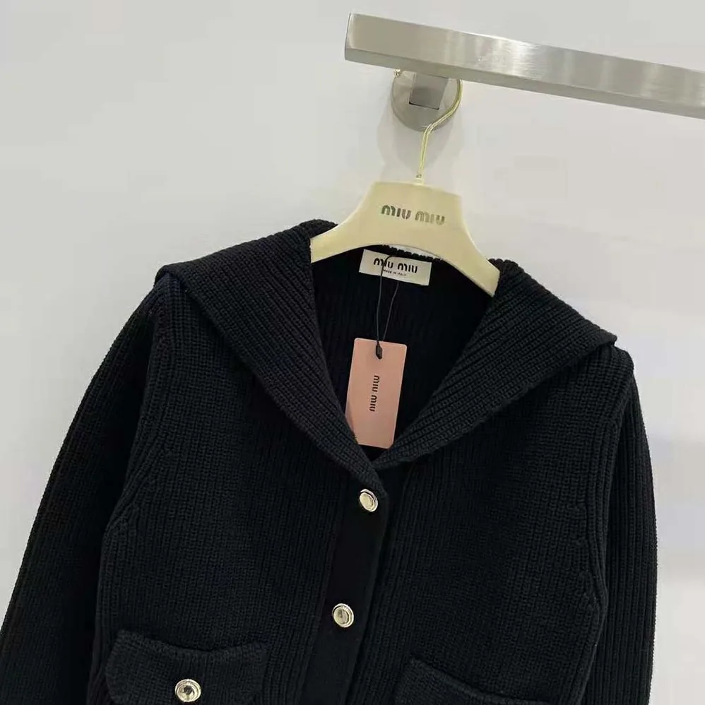 Miu Miu Wool Knit Cardigan for Women Miu Miu Wool Knit Cardigan for Women