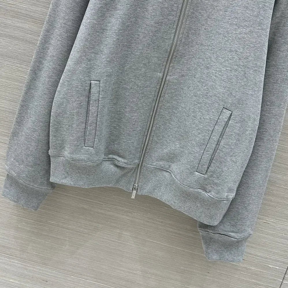 Miu Miu Zippered Cotton Fleece Jacket for Women