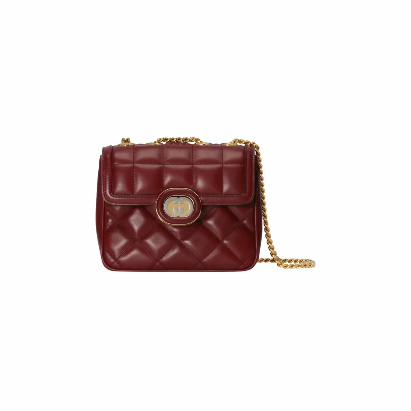 Gucci Deco Mini Shoulder Dark Red Bag AAB1Q 6402- 7 Inches/ Gucci Deco Mini Shoulder Dark Red Bag AAB1Q 6402- 7 Inches/