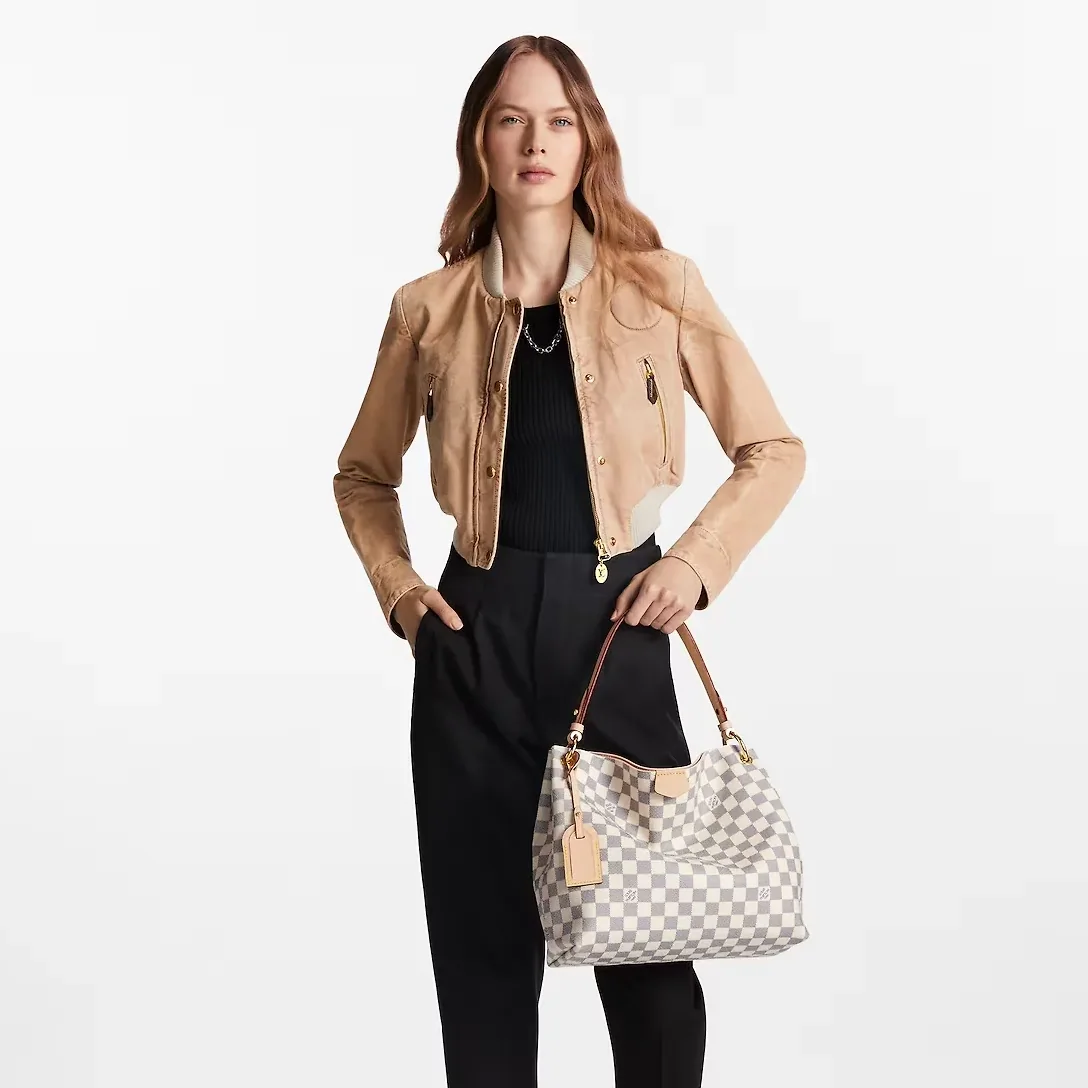 Louis Vuitton Graceful PM Damier Azur Bag - / 13.8 Inches