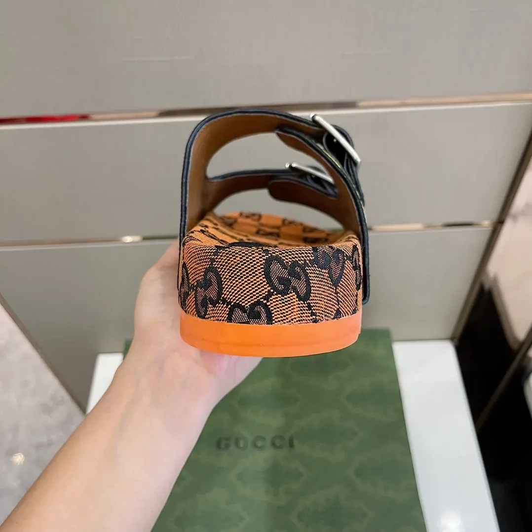 Gucci Slide Sandal With Straps Beige for Women