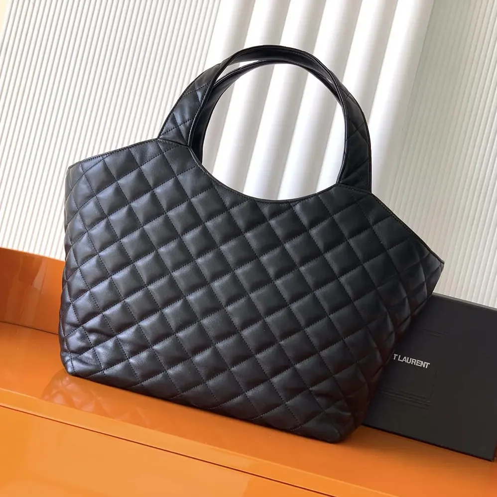 Saint Laurent YSL Icare Medium In Quilted Nappa Black for Women Saint Laurent YSL Icare Medium In Quilted Nappa Black for Women