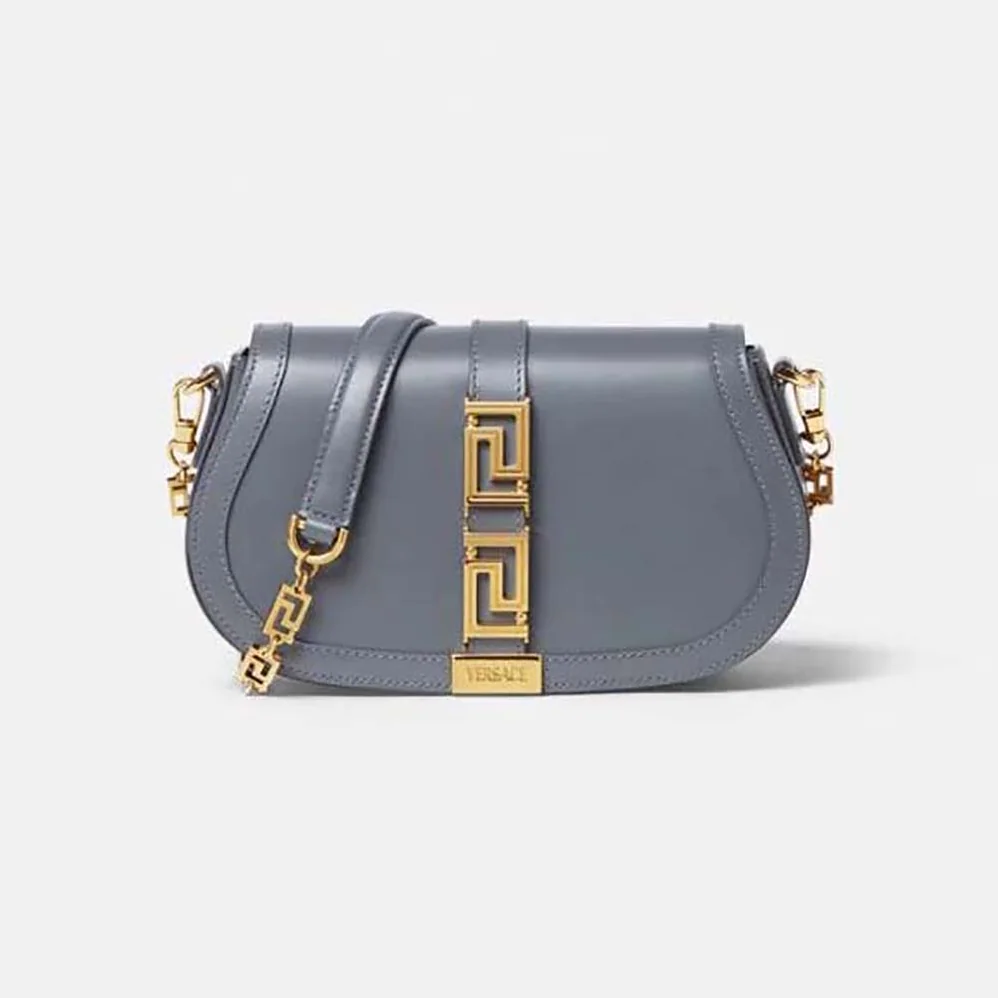 Versace Greca Goddess Shoulder Bag for Women in Silver