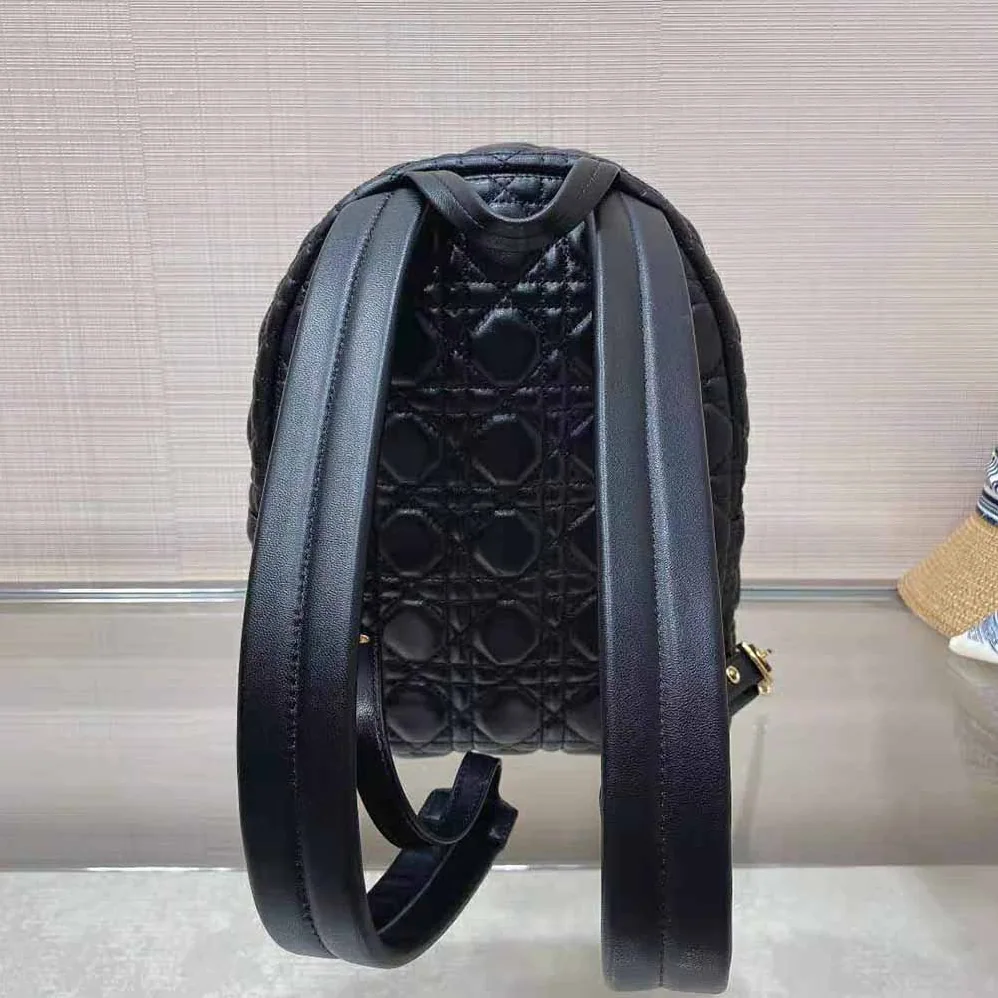 Dior Small Dior Backpack Black Cannage Lambskin for Women Dior Small Dior Backpack Black Cannage Lambskin for Women