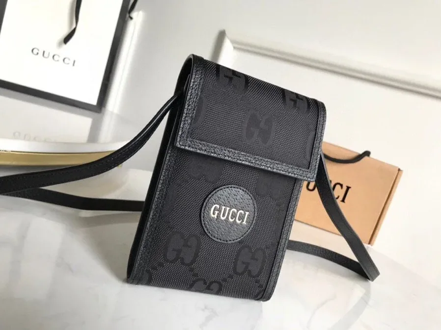 Gucci Off The Grid Mini Bag Black GG Made From ECONYL® /