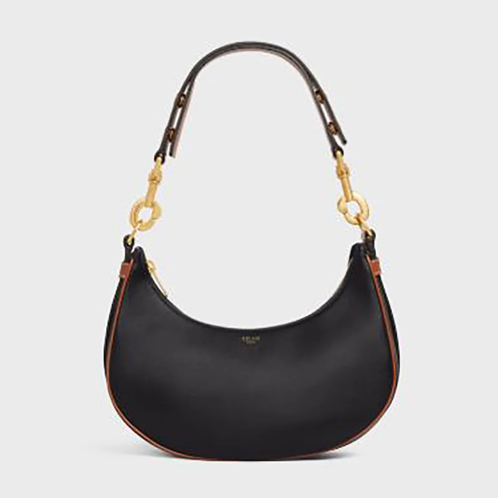 Celine Medium Strap Ava Bag in Smooth Calfskin for Women in Black