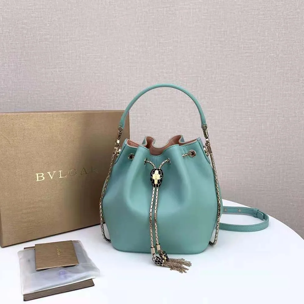 Bvlgari Serpenti Forever Bucket Bag for Women in Aqua Bvlgari Serpenti Forever Bucket Bag for Women in Aqua