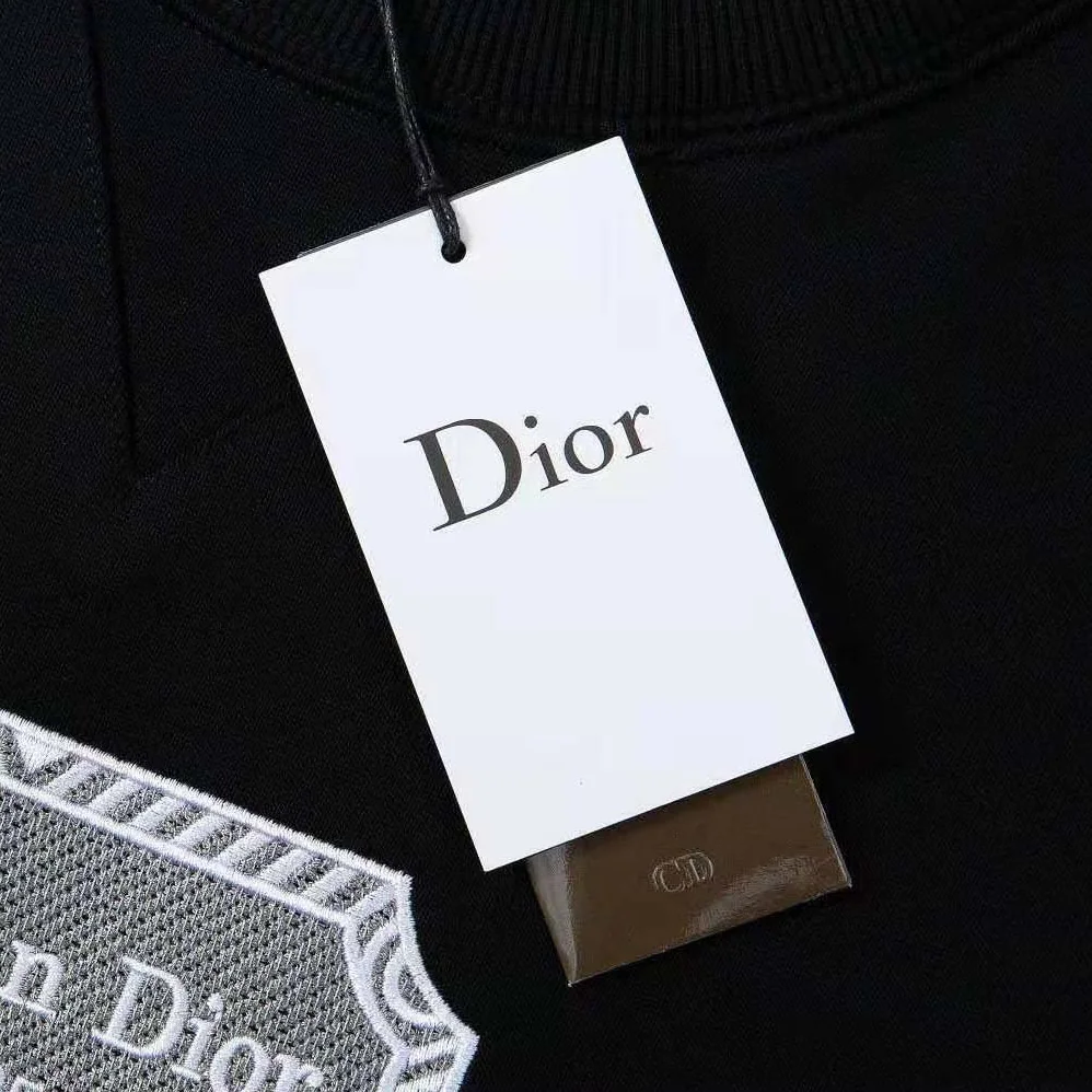 Dior Christian Dior Couture Sweatshirt Black Cotton Fleece for Men Dior Christian Dior Couture Sweatshirt Black Cotton Fleece for Men