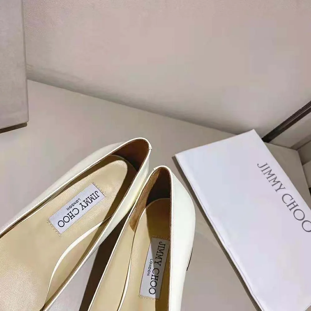 Jimmy Choo Rydea Pump 45 Latte Nappa Leather Pumps for Women