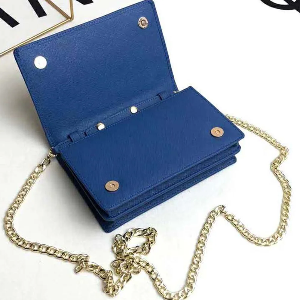 Prada Saffiano Leather Shoulder Bag for Women in Navy Prada Saffiano Leather Shoulder Bag for Women in Navy