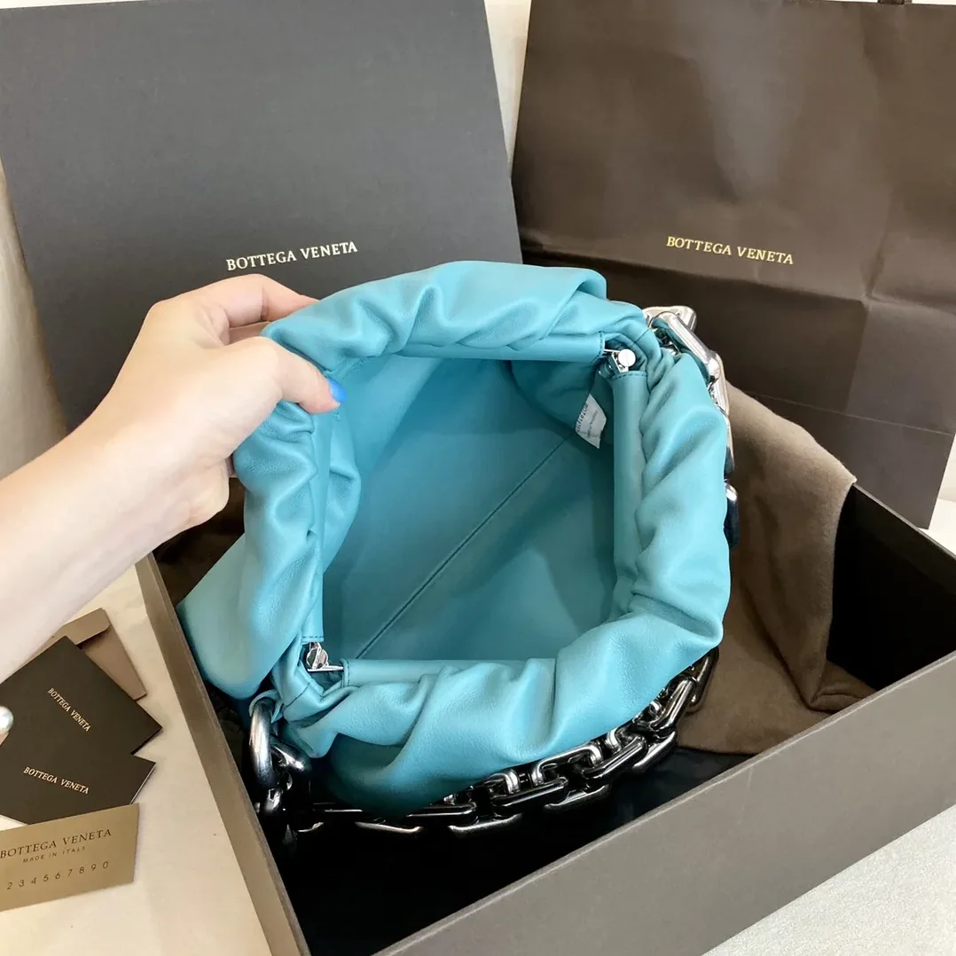 Bottega Veneta Chain Pouch Red