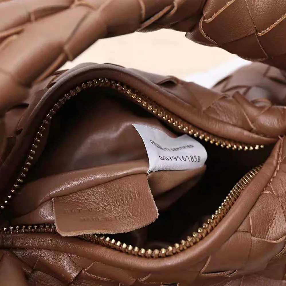 Bottega Veneta Mini Jodie in Lambskin Leather for Women in Brown Bottega Veneta Mini Jodie in Lambskin Leather for Women in Brown