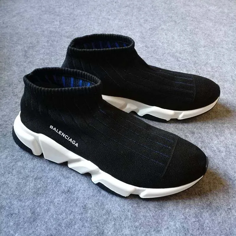 Balenciaga Speed Trainer Ribs Shoes Black for Men Balenciaga Speed Trainer Ribs Shoes Black for Men